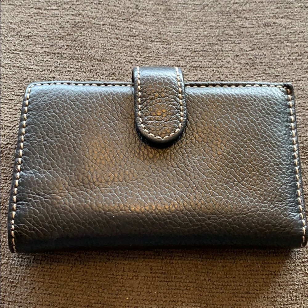 Sm black leather wallet- very good used condition